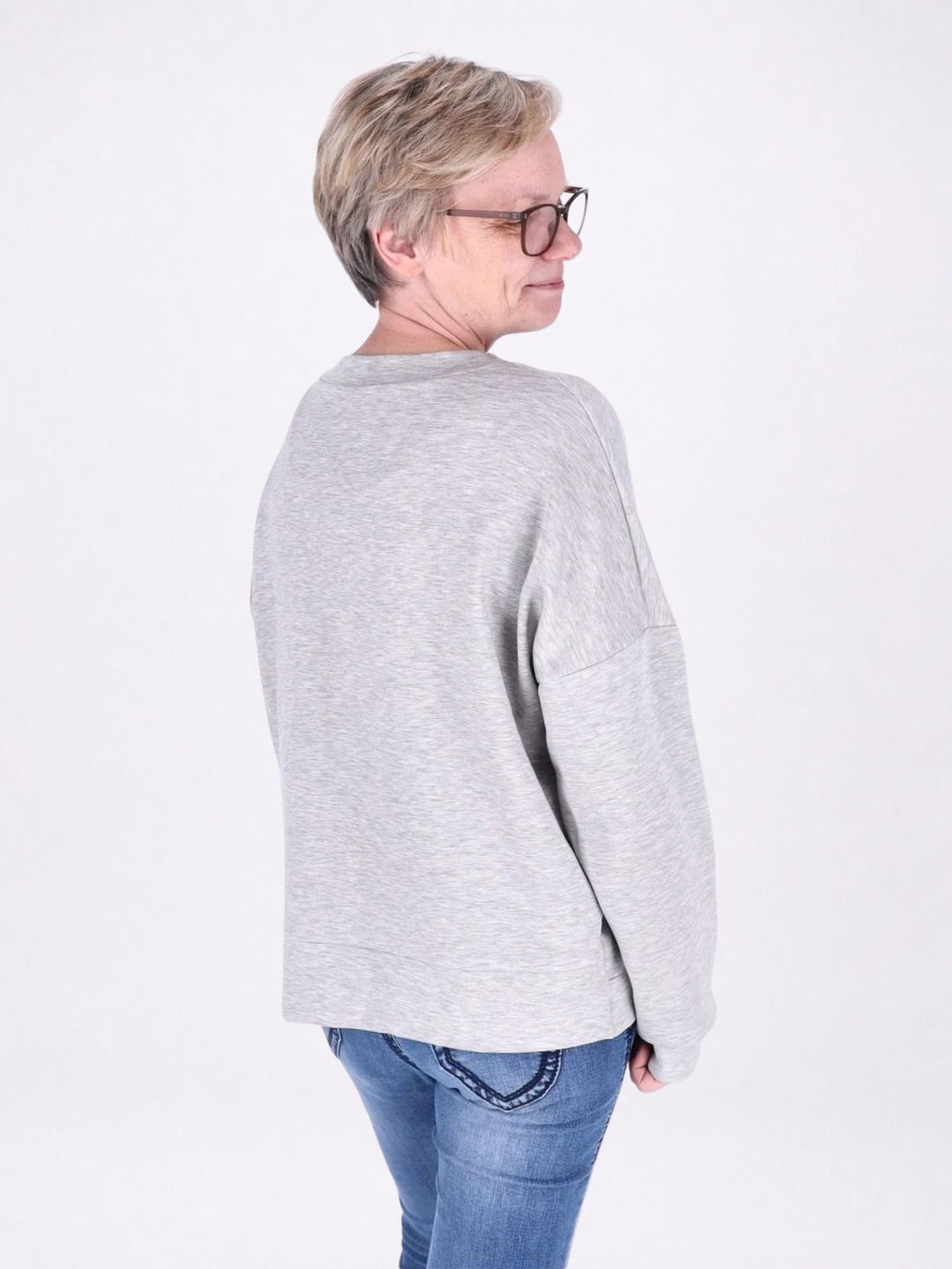 Sweat Damen Stickerei Vitage