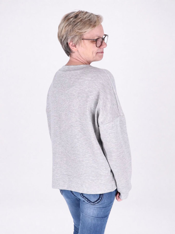 Sweat Damen Stickerei Vitage