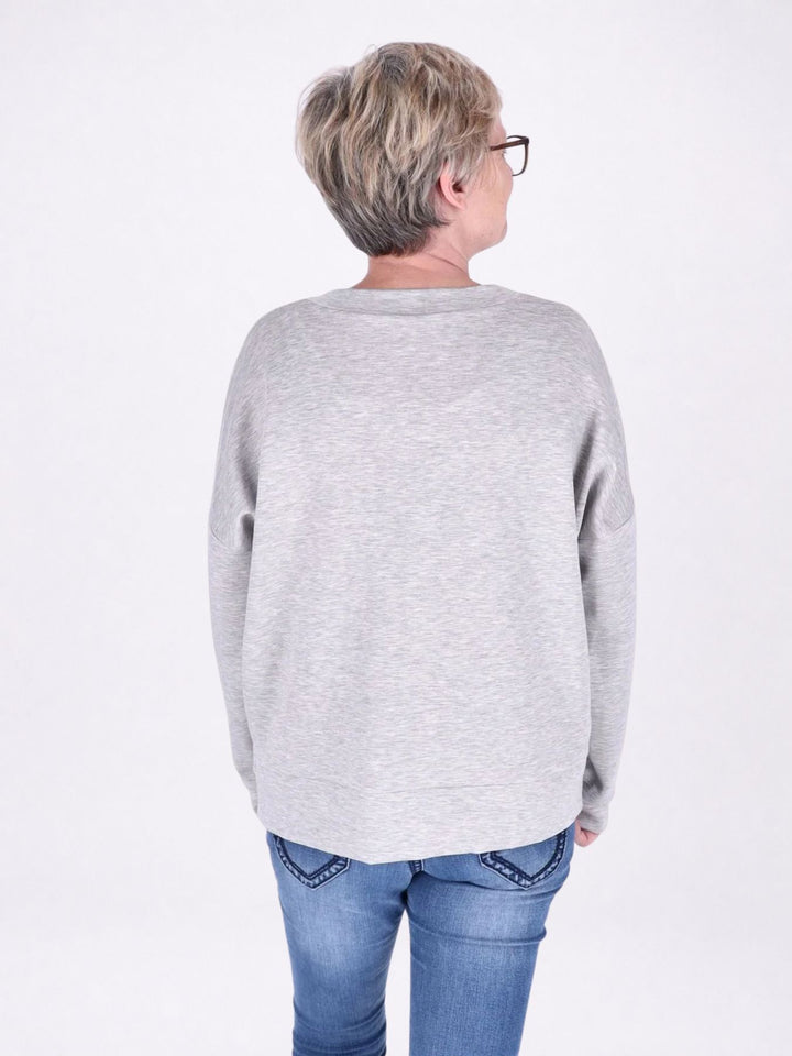 Sweat Damen Stickerei Vitage