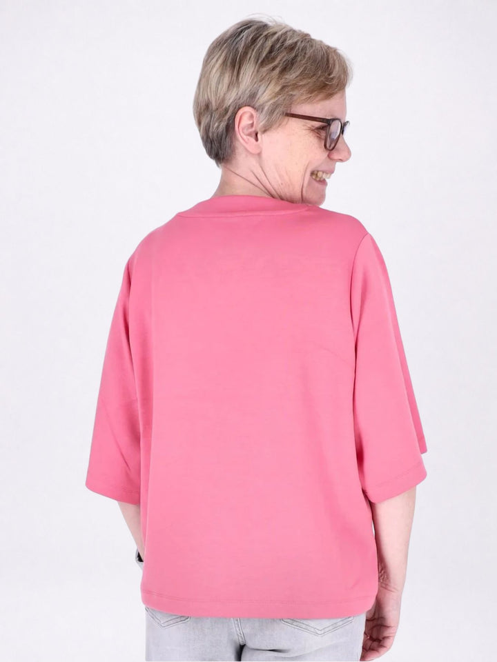 Shirt Damen V Ausschnitt 3/4 Arm