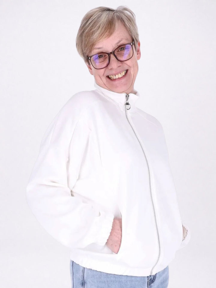 Jacke Damen Sweat Gummizug am Bund