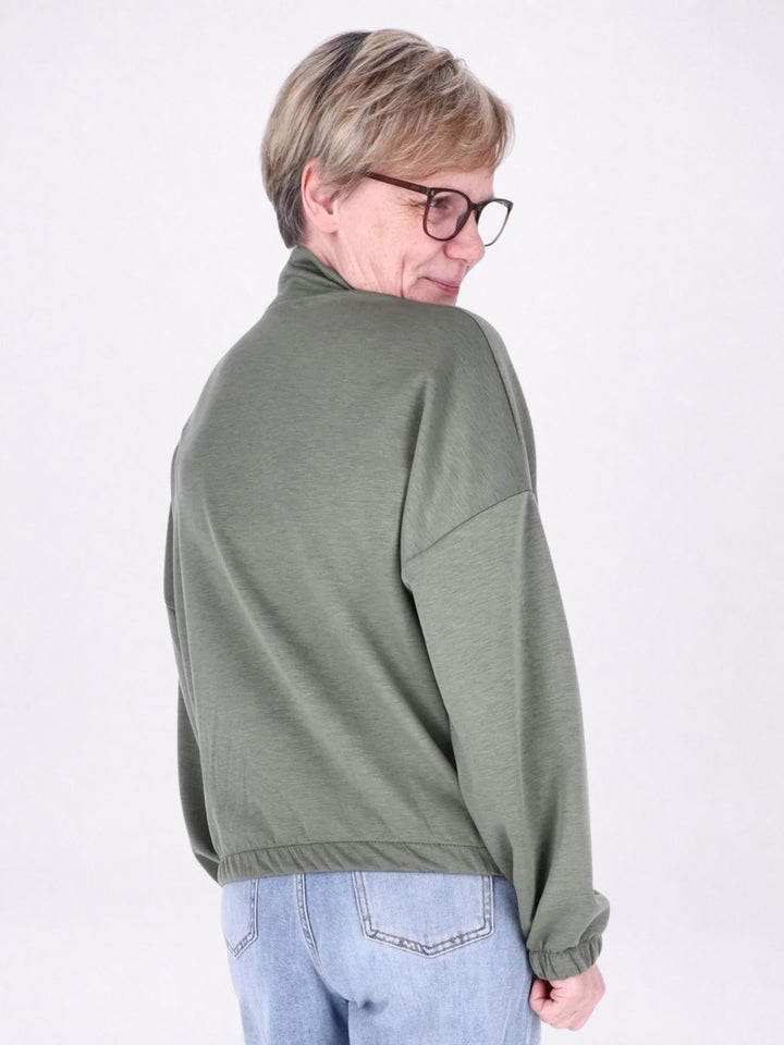 Jacke Damen Sweat Gummizug am Bund