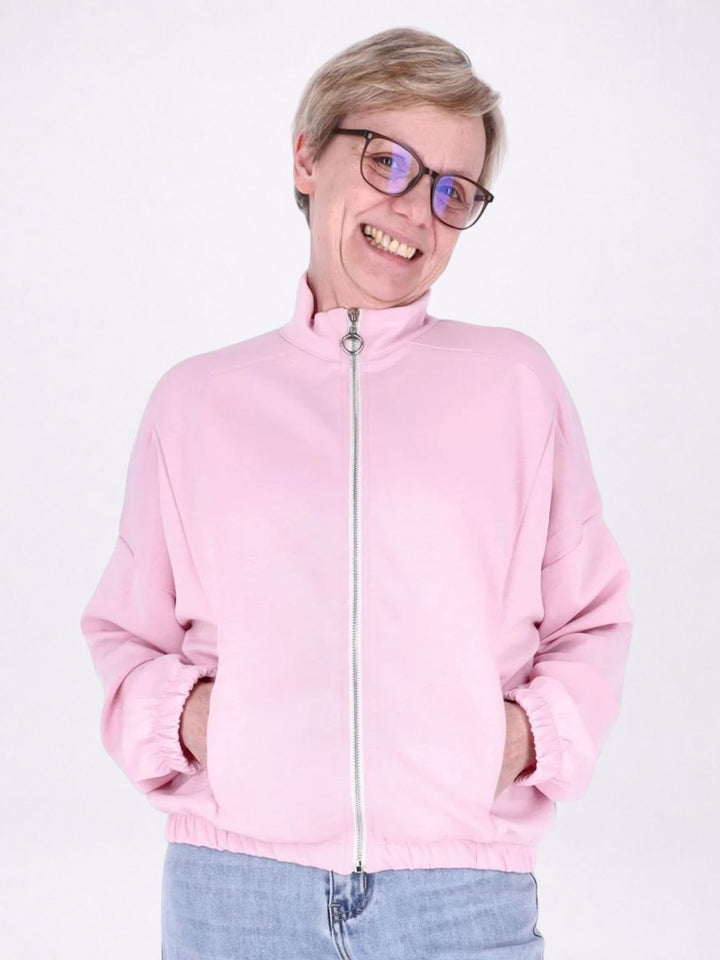 Jacke Damen Sweat Gummizug am Bund