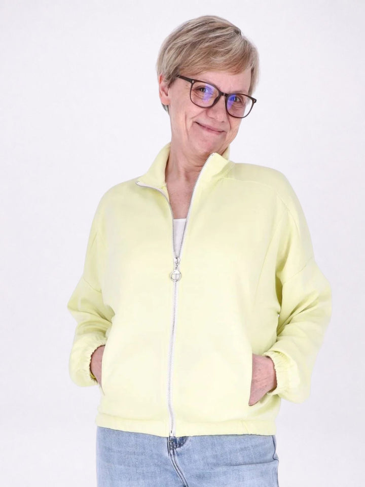 Jacke Damen Sweat Gummizug am Bund