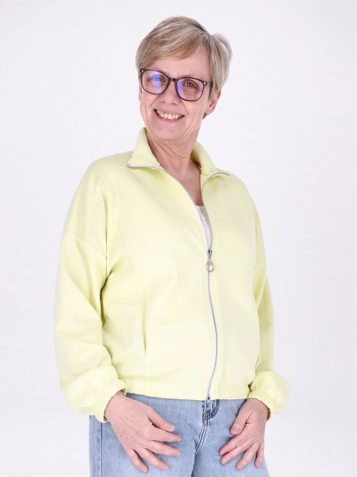 Jacke Damen Sweat Gummizug am Bund