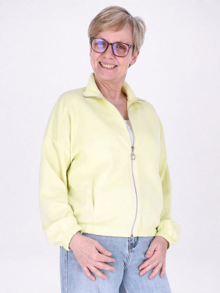 Jacke Damen Sweat Gummizug am Bund