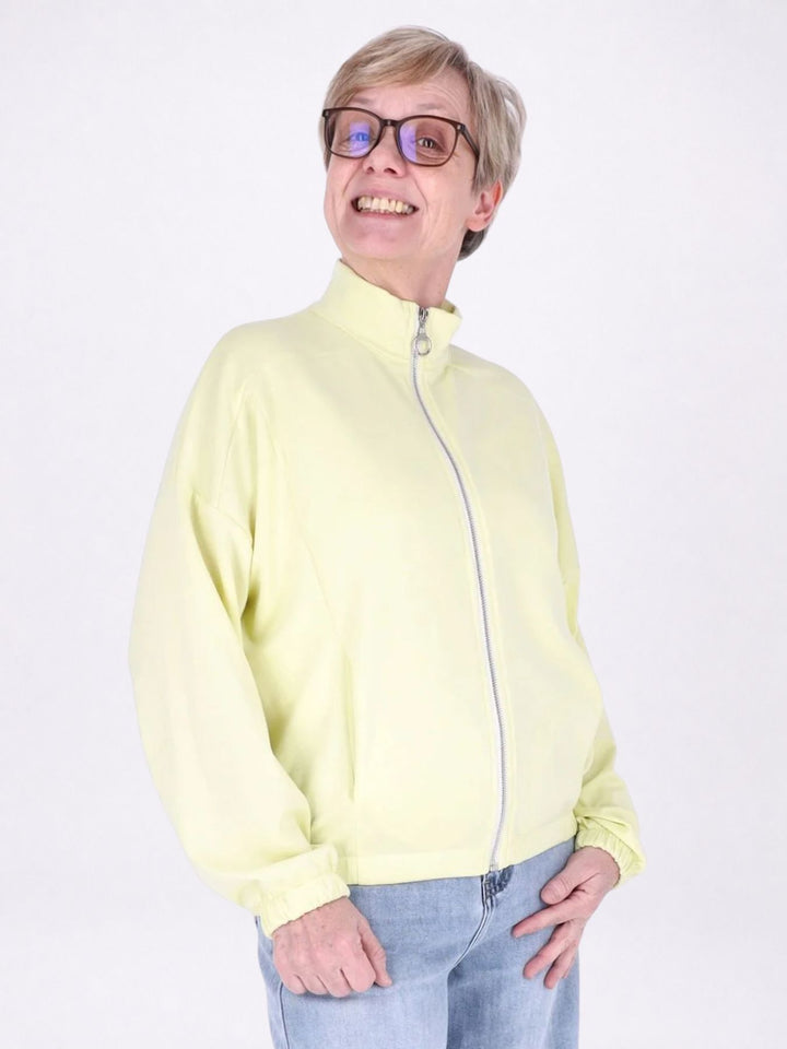 Jacke Damen Sweat Gummizug am Bund