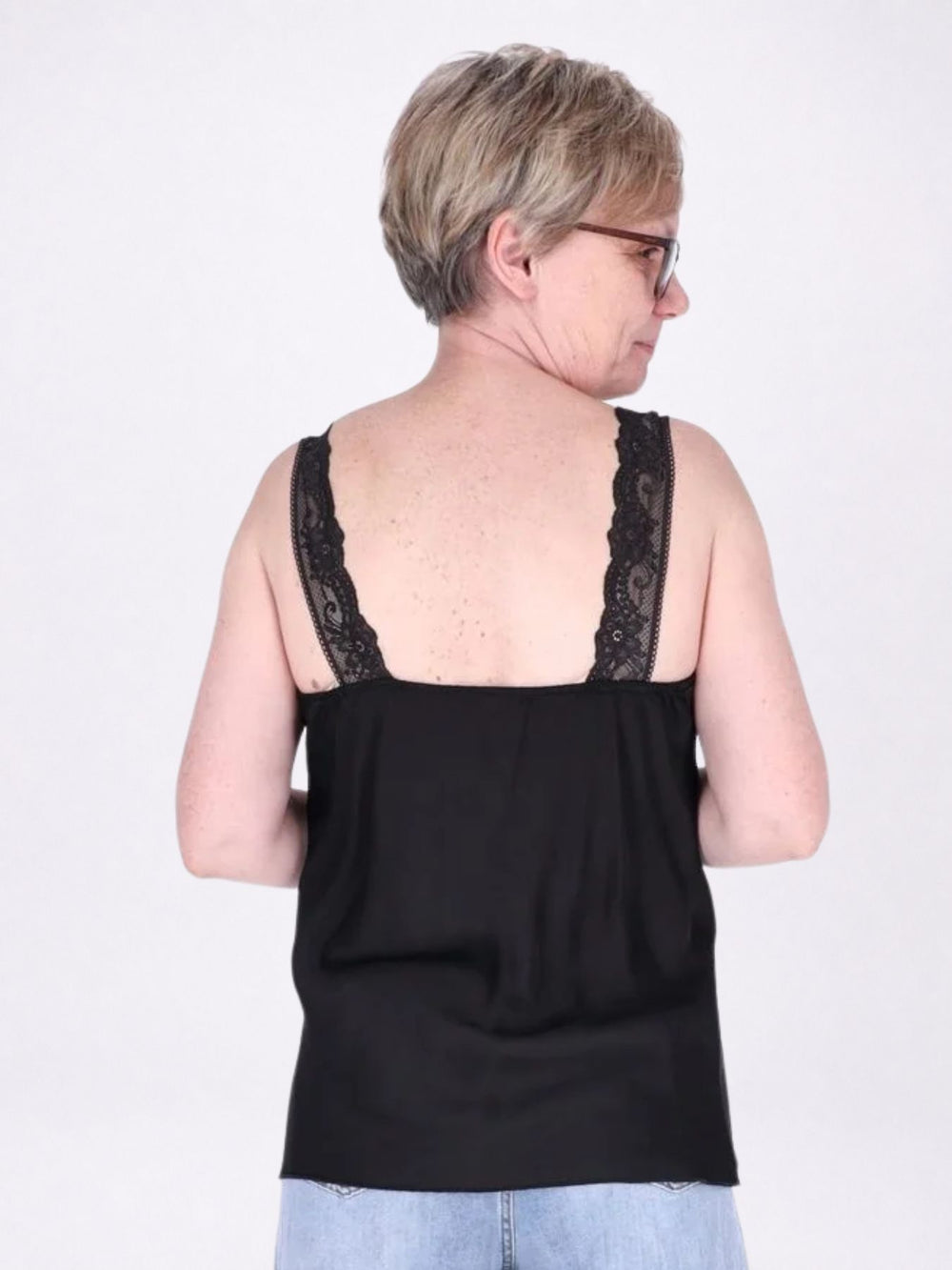 Top Damen Viscose Spitze
