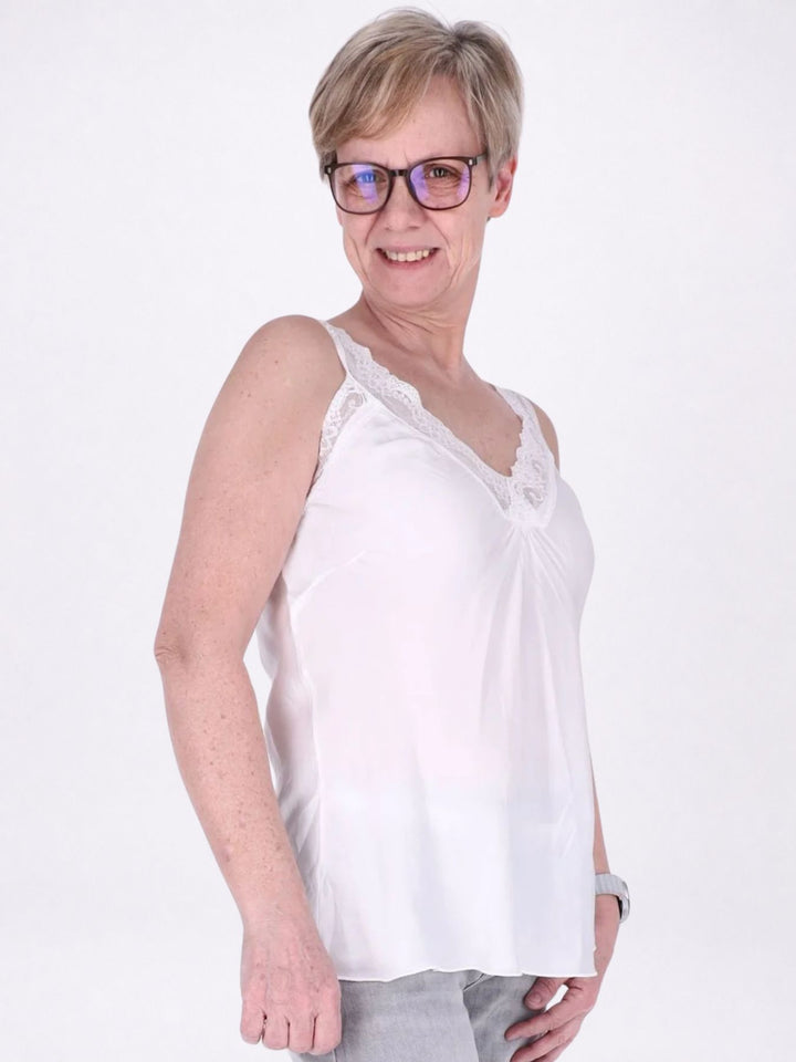 Top Damen Viscose Spitze