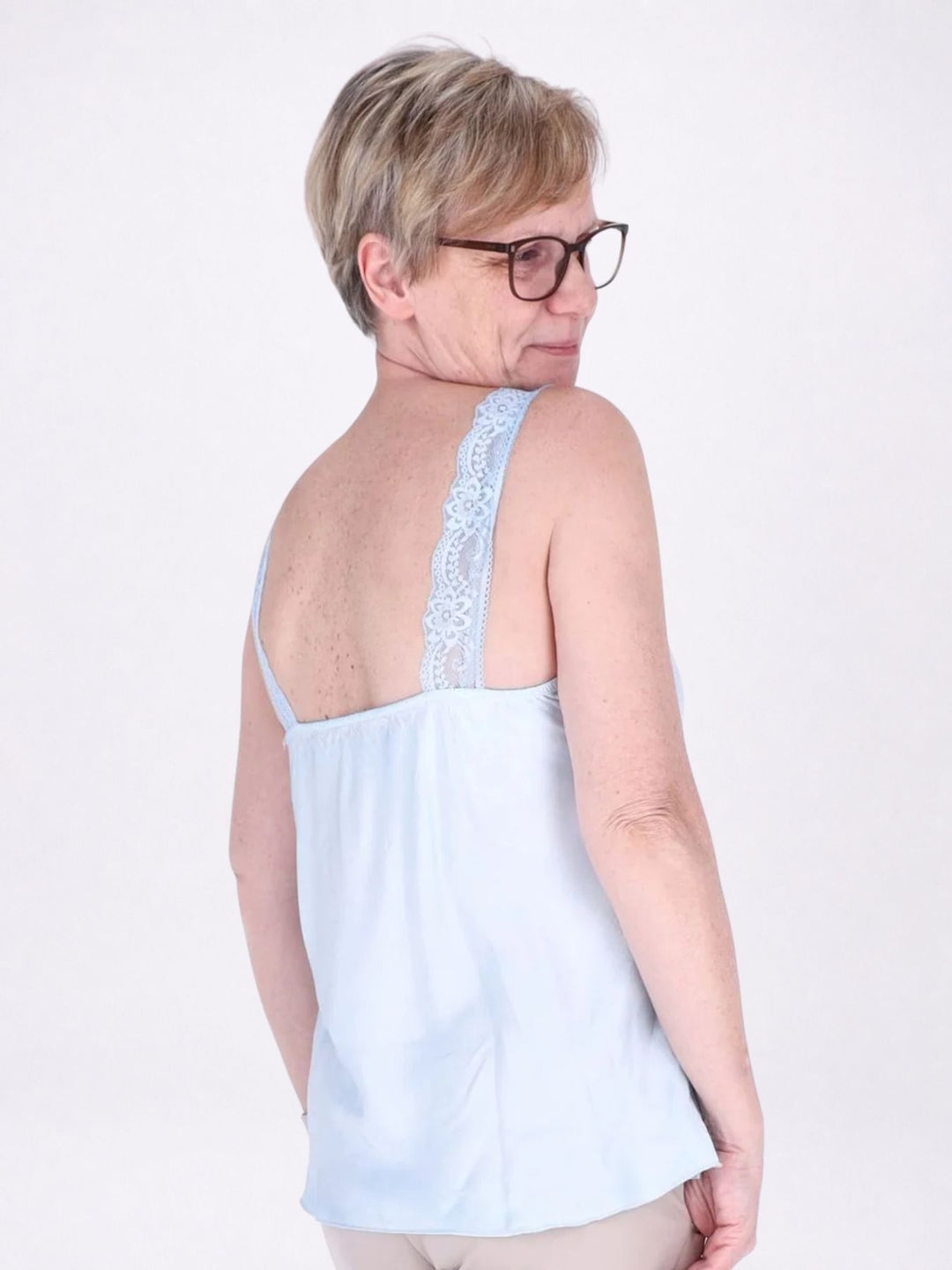 Top Damen Viscose Spitze