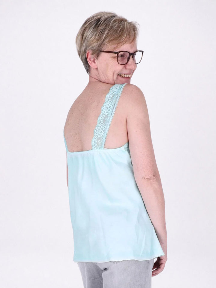 Top Damen Viscose Spitze