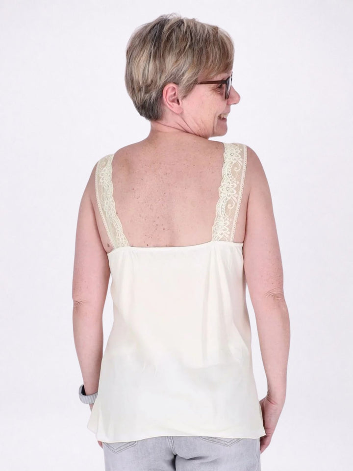 Top Damen Viscose Spitze