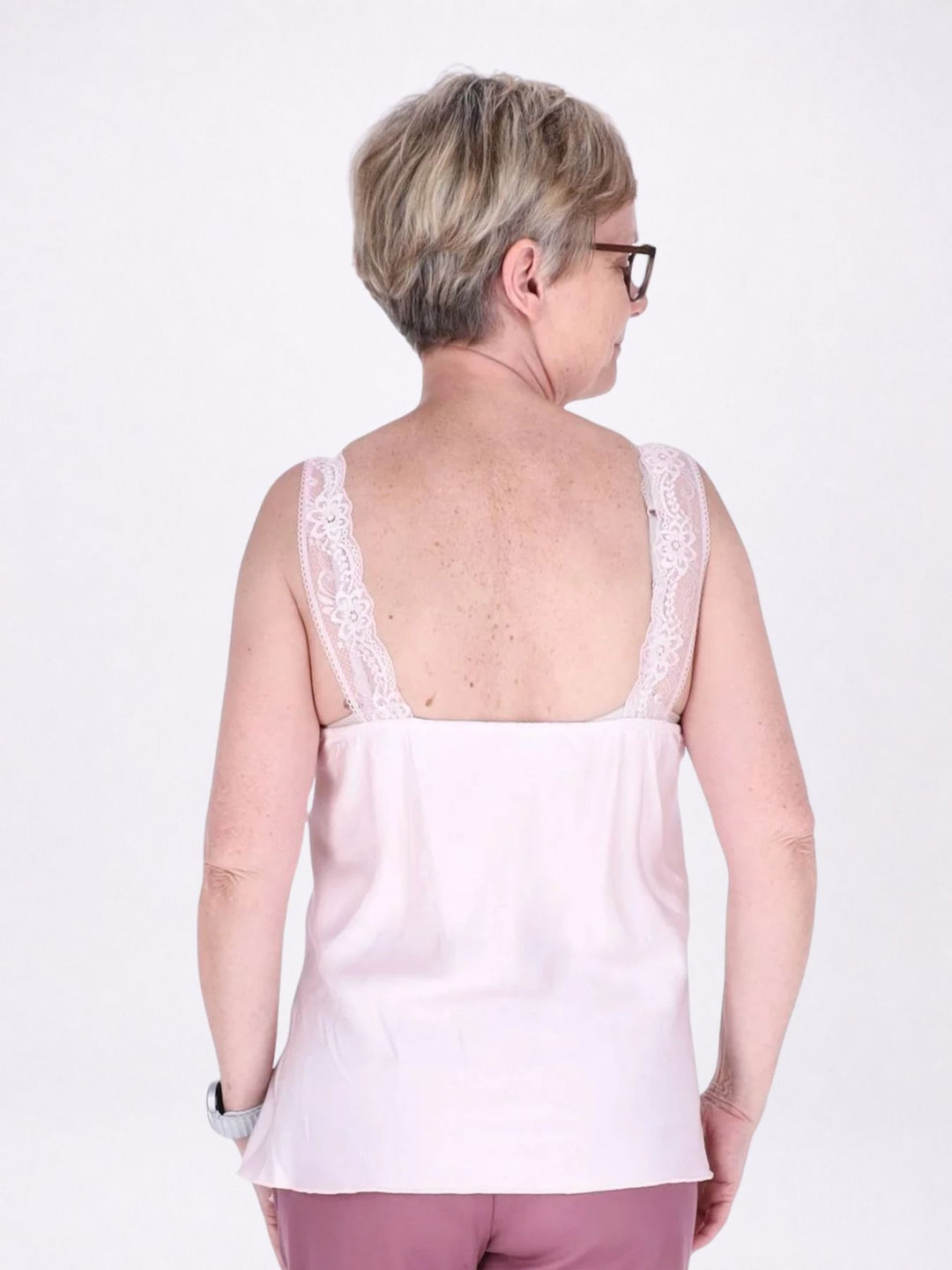 Top Damen Viscose Spitze