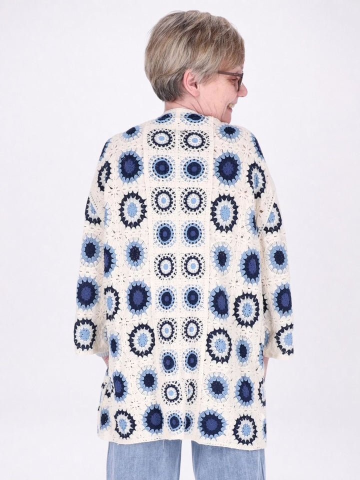 Strickjacke Häkel Damen Granny