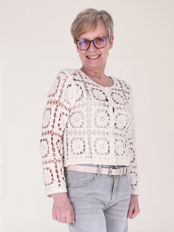 Strickjacke Häkel Damen