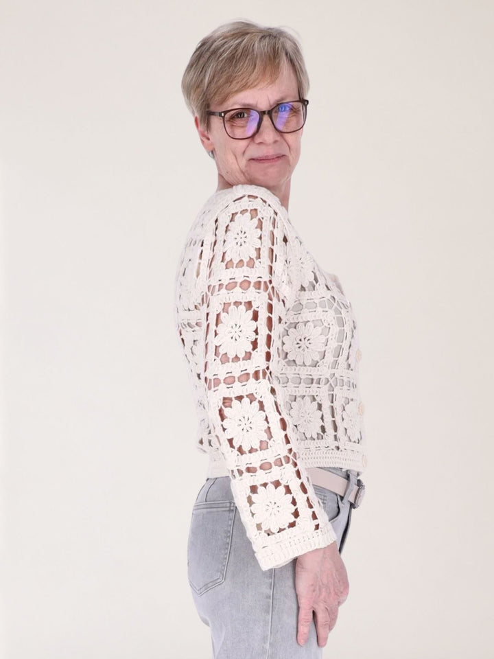 Strickjacke Häkel Damen