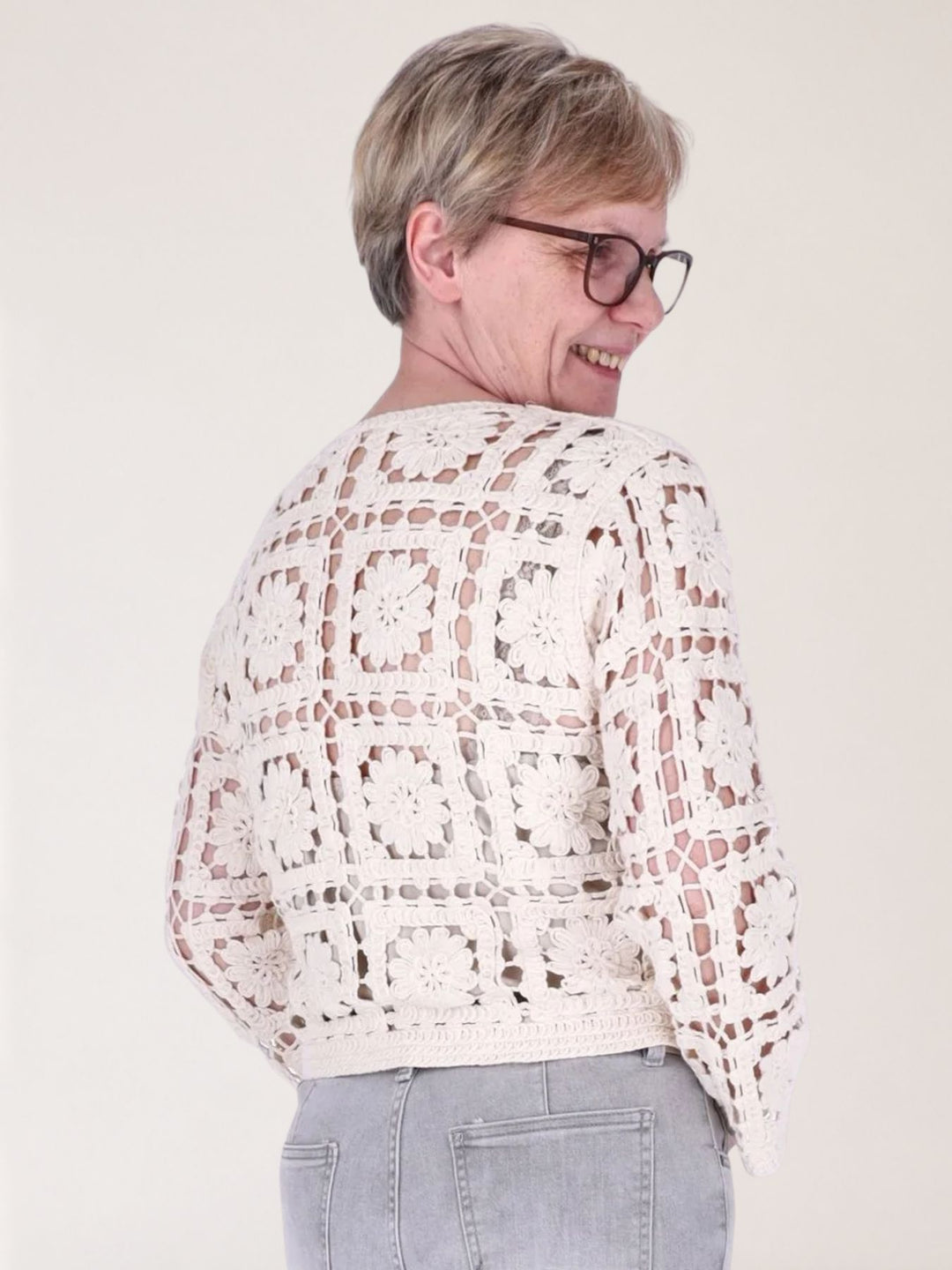 Strickjacke Häkel Damen