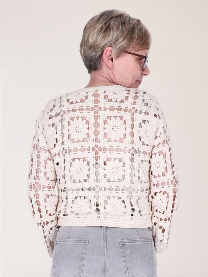 Strickjacke Häkel Damen