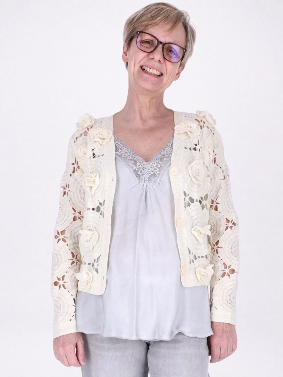 Strickjacke Häkel Damen