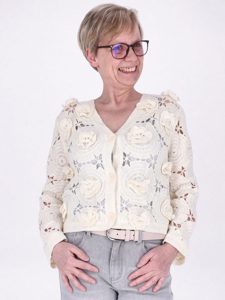 Strickjacke Häkel Damen