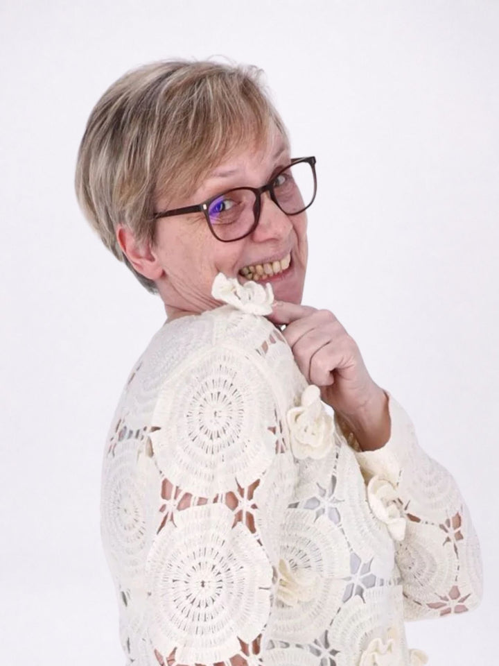 Strickjacke Häkel Damen