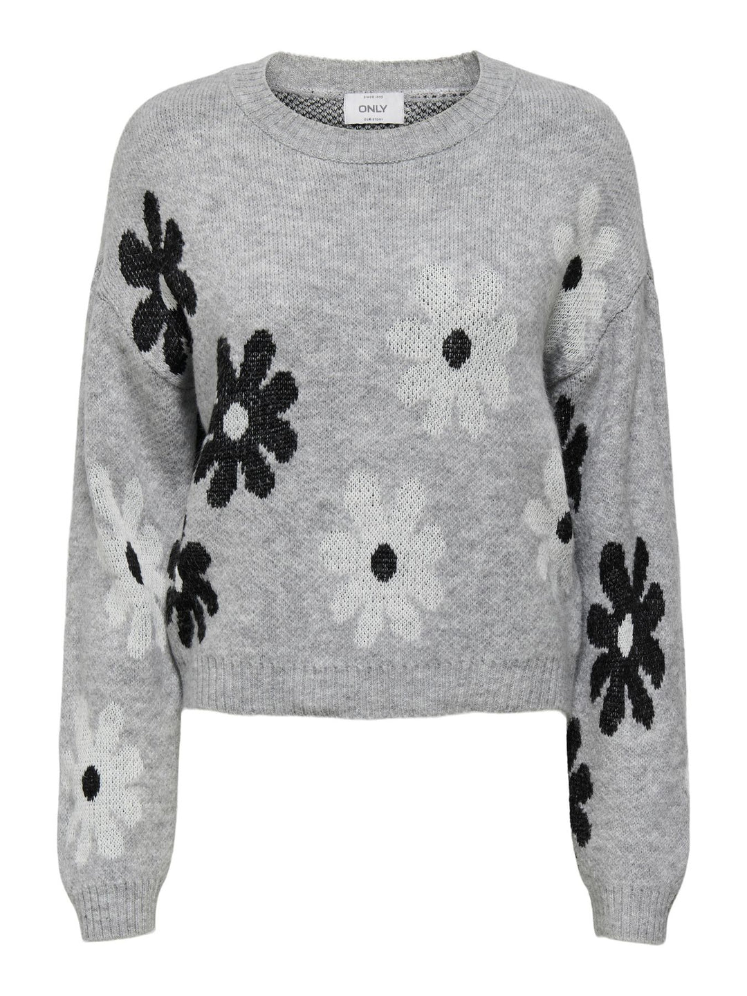 ONLFREESIA LS FLOWER O-NECK KNT NOO