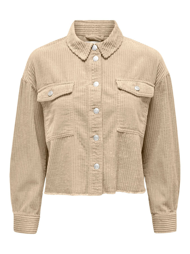 ONLMARINA-ENY L/S CORD JACKET PNT N Humus