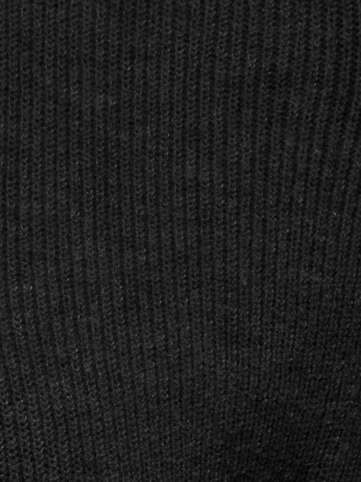 ONLMARY LS OPEN RIB CARDI KNT Black