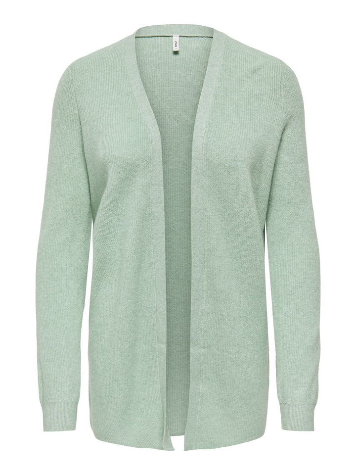 ONLMARY LS OPEN RIB CARDI KNT Jadeite