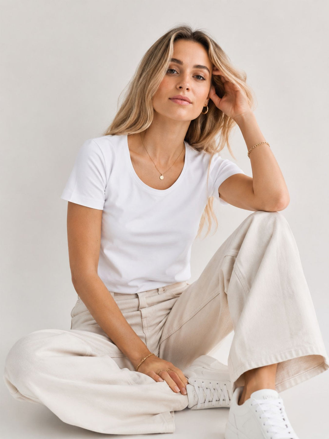 Splash of Color Damen Basic T-Shirt – Hochwertiges Baumwollshirt mit perfekter Passform