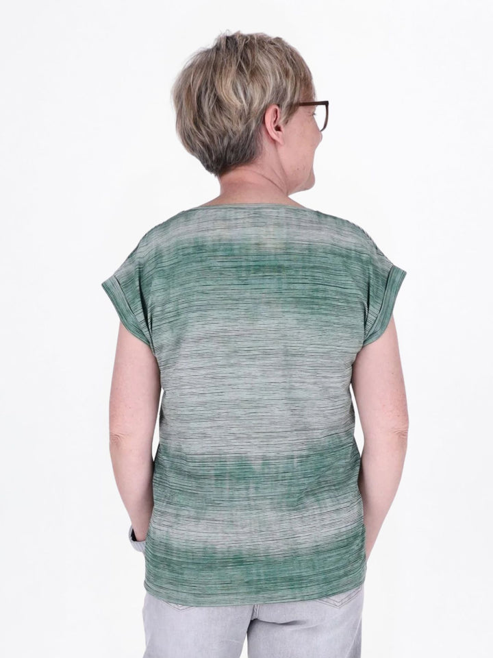 T-Shirt Damen Umschlag an dem Arm