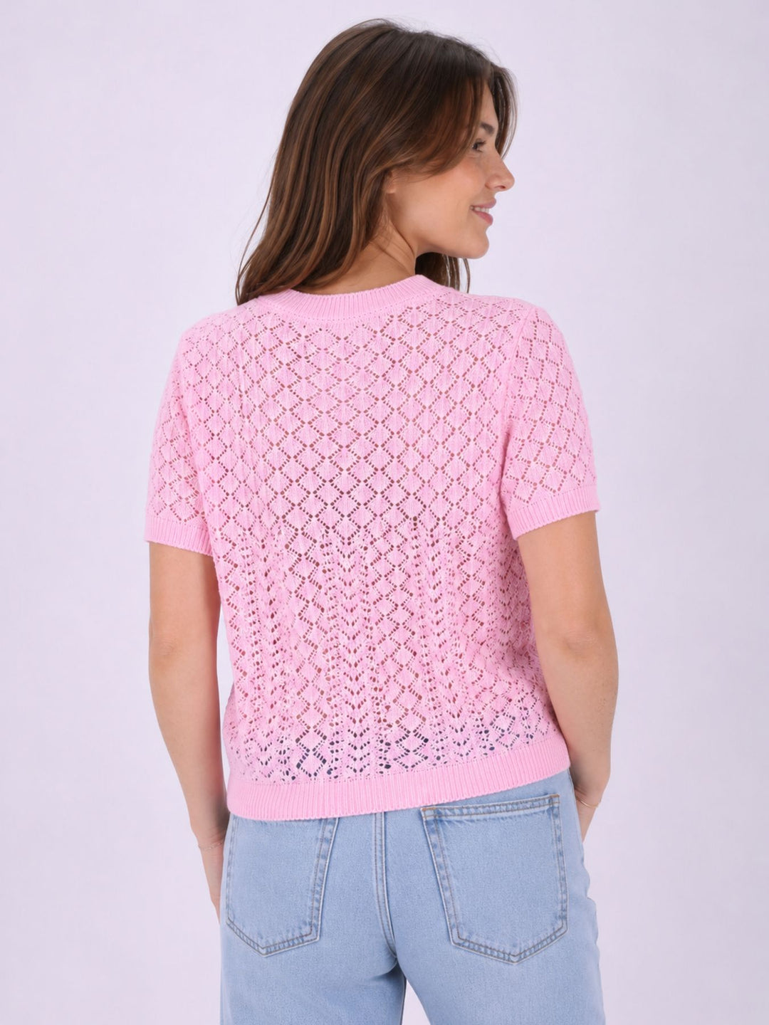 ONLSAGA LIFE SS O-NECK KNT NOOS Romance Rose