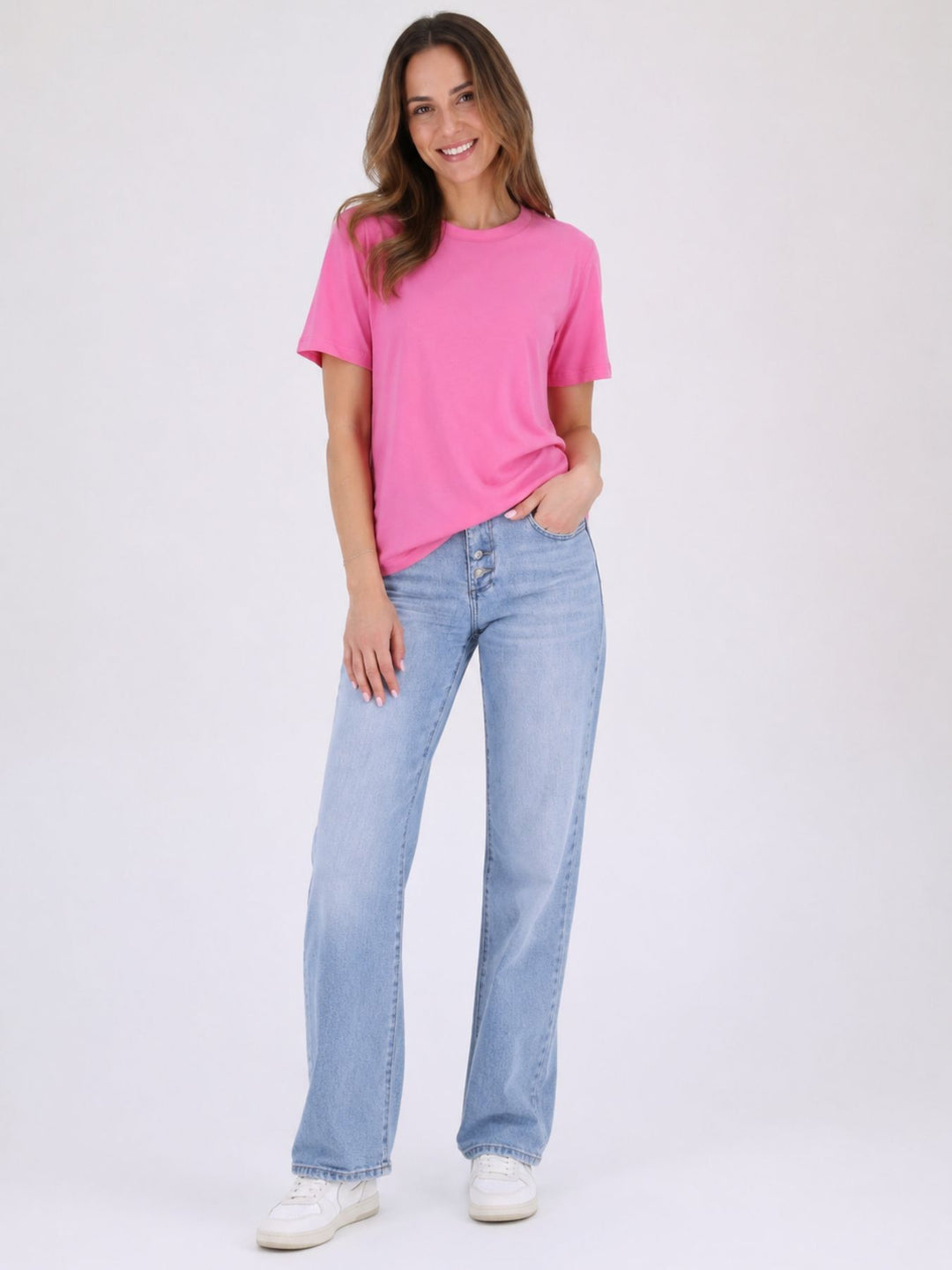 ONLHAPPY S/S O-NECK TEE PR JRS Wild Orchid