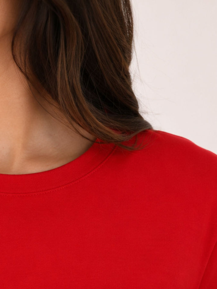 ONLHAPPY S/S O-NECK TEE PR JRS Barbados Cherry