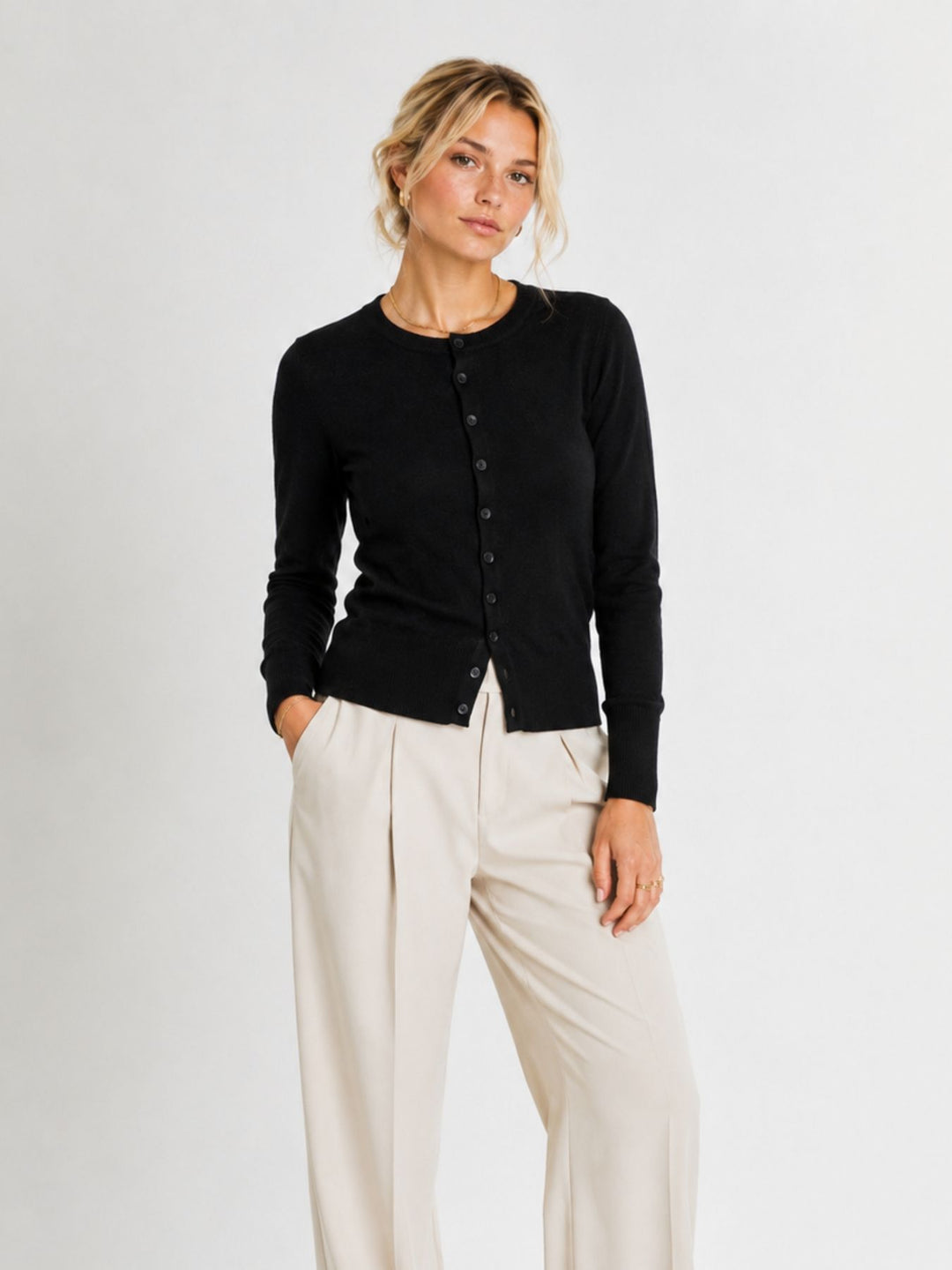 Damen ONLAMA LIFE LS BUTTON CARDIGAN CC K