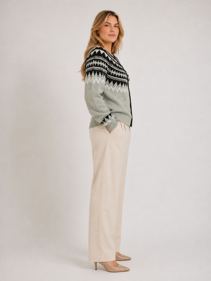 Damen ONLHELENA LS JQ O-NECK CARDIGAN CC