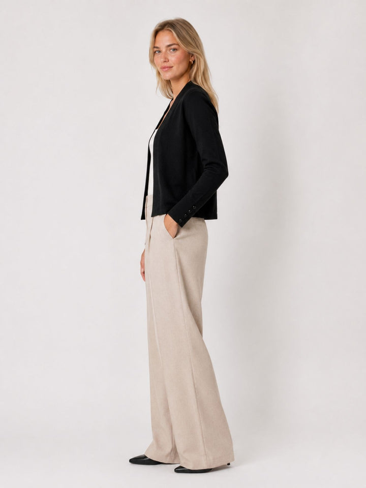 Strickjacke Damen Ärmel mit Knöpfe