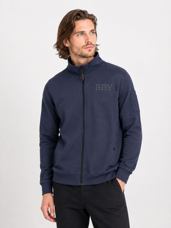 Sweat Jacke Herren Stehkragen