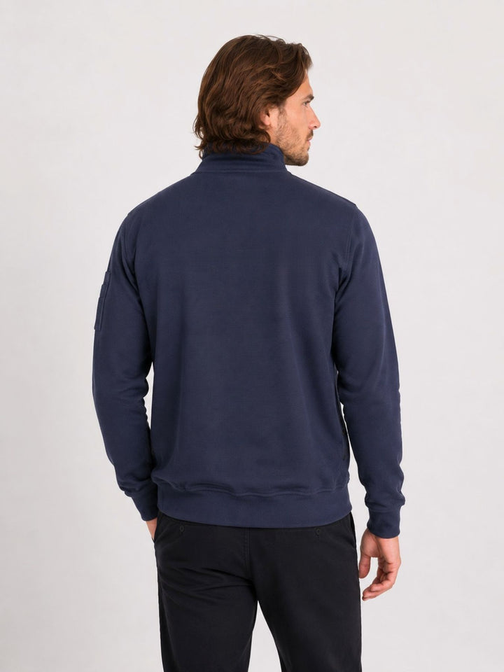 Sweat Jacke Herren Stehkragen