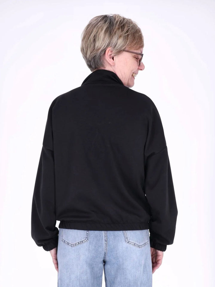 Jacke Damen Sweat Gummizug am Bund