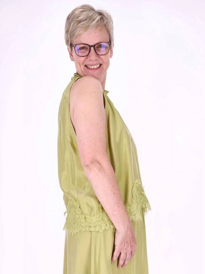 Top Damen Lingerie Spitze am Bund