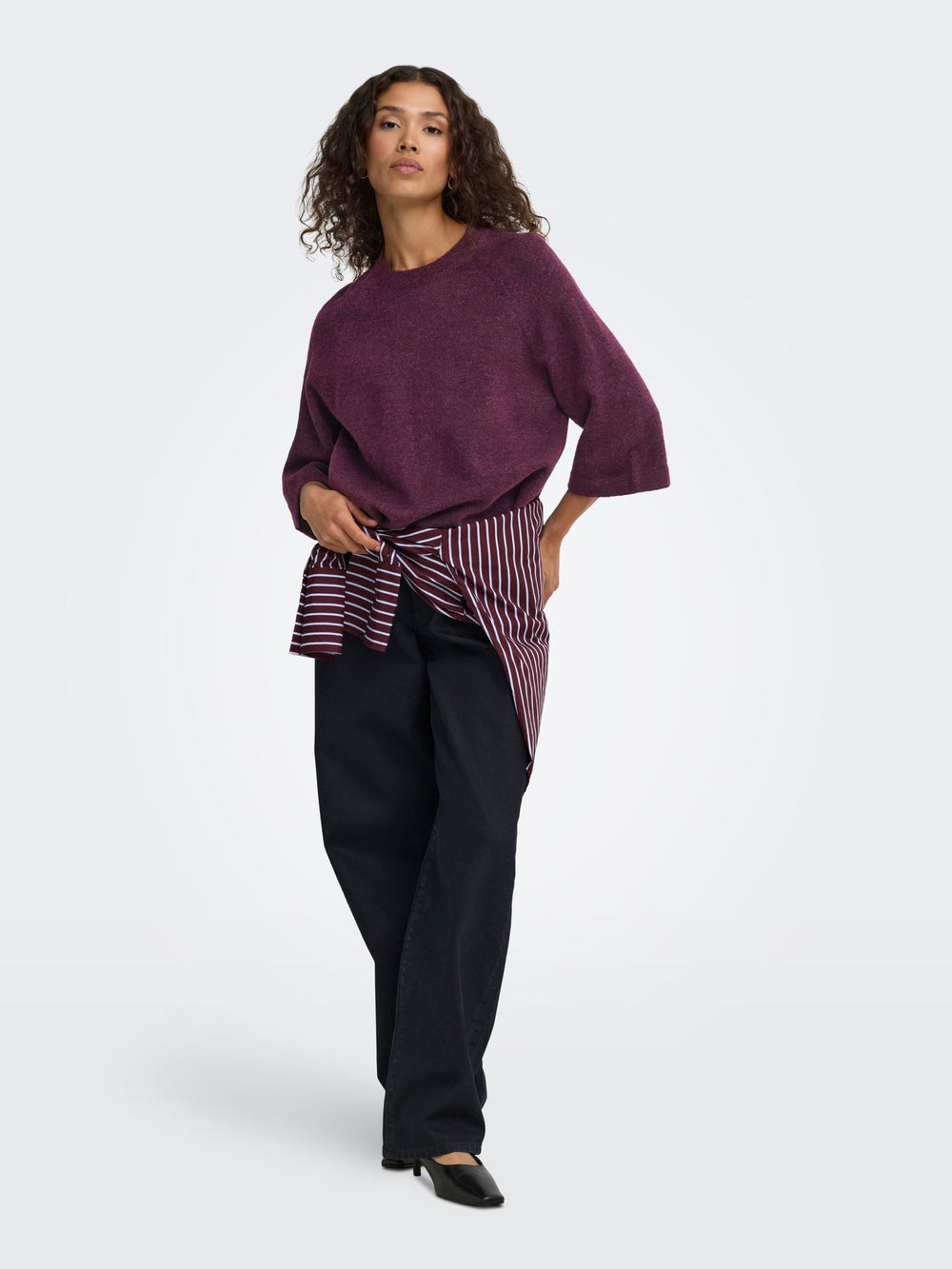 ONLSIMONI 3/4 PULLOVER KNT NOOS