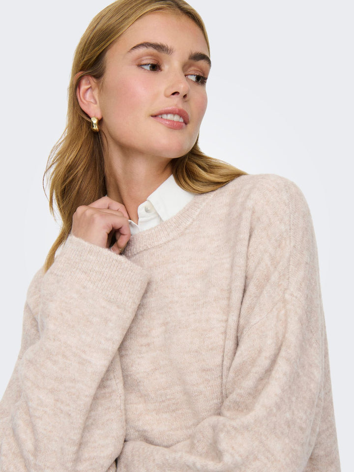 ONLSIMONI L/S O-NECK PULLOVER KNT N