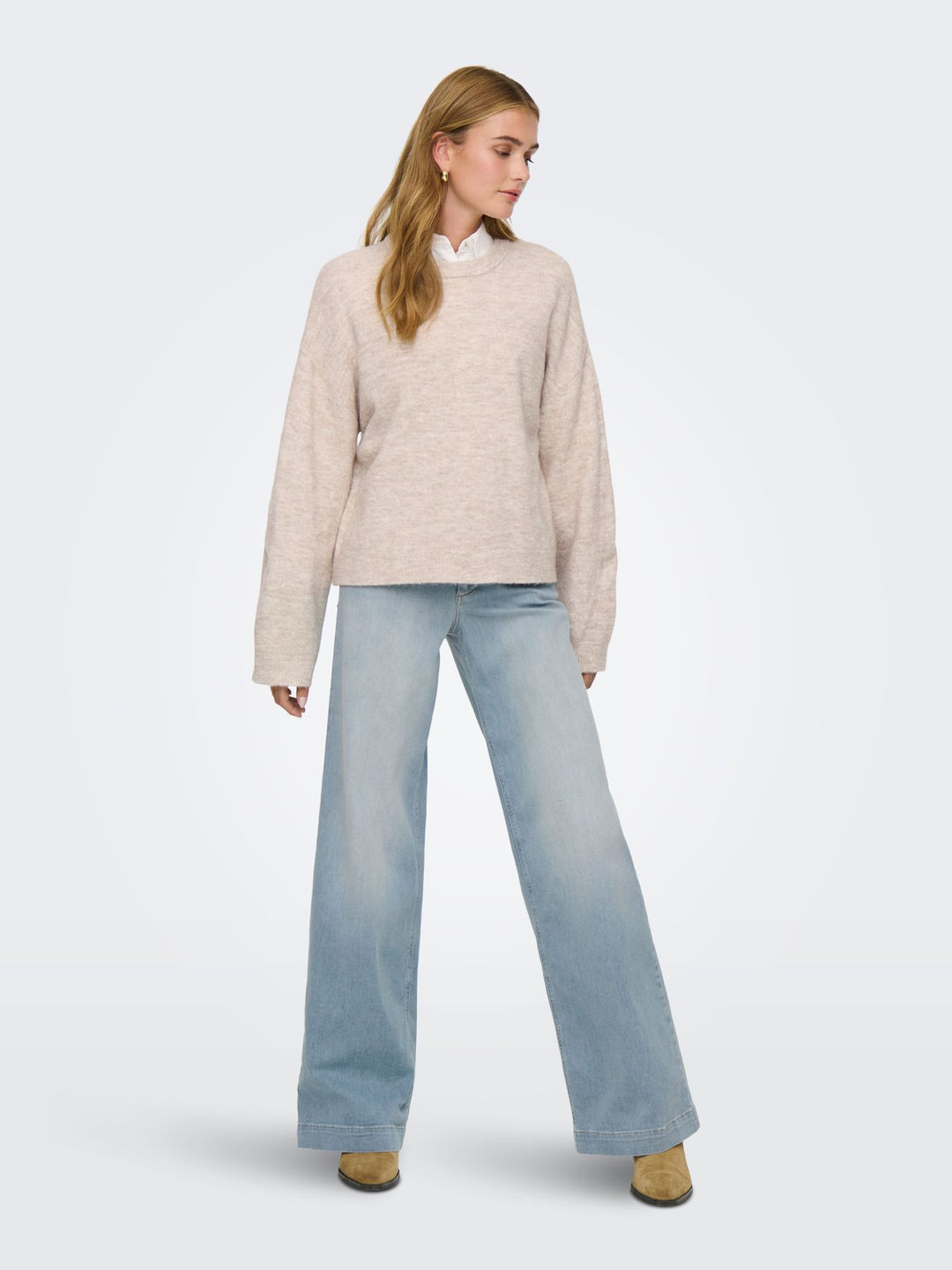 ONLSIMONI L/S O-NECK PULLOVER KNT N