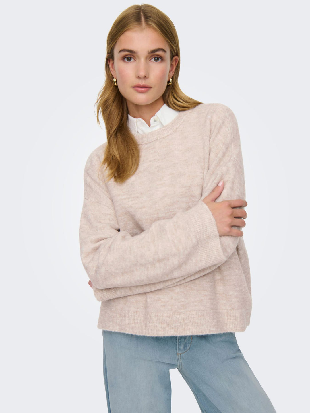 ONLSIMONI L/S O-NECK PULLOVER KNT N