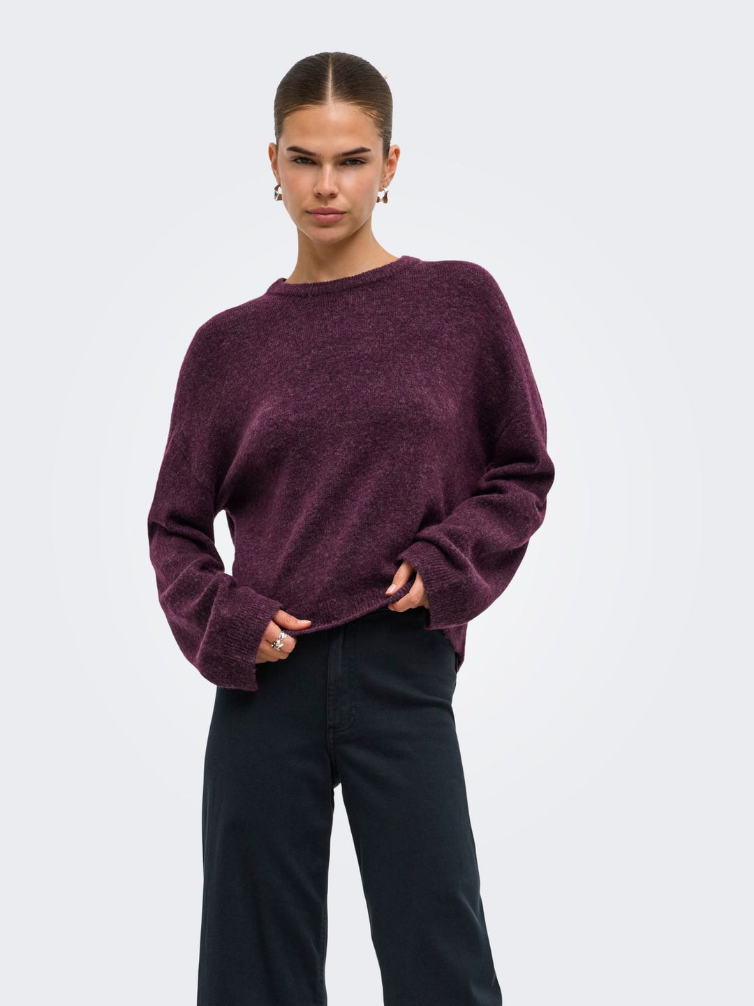 ONLSIMONI L/S O-NECK PULLOVER KNT N