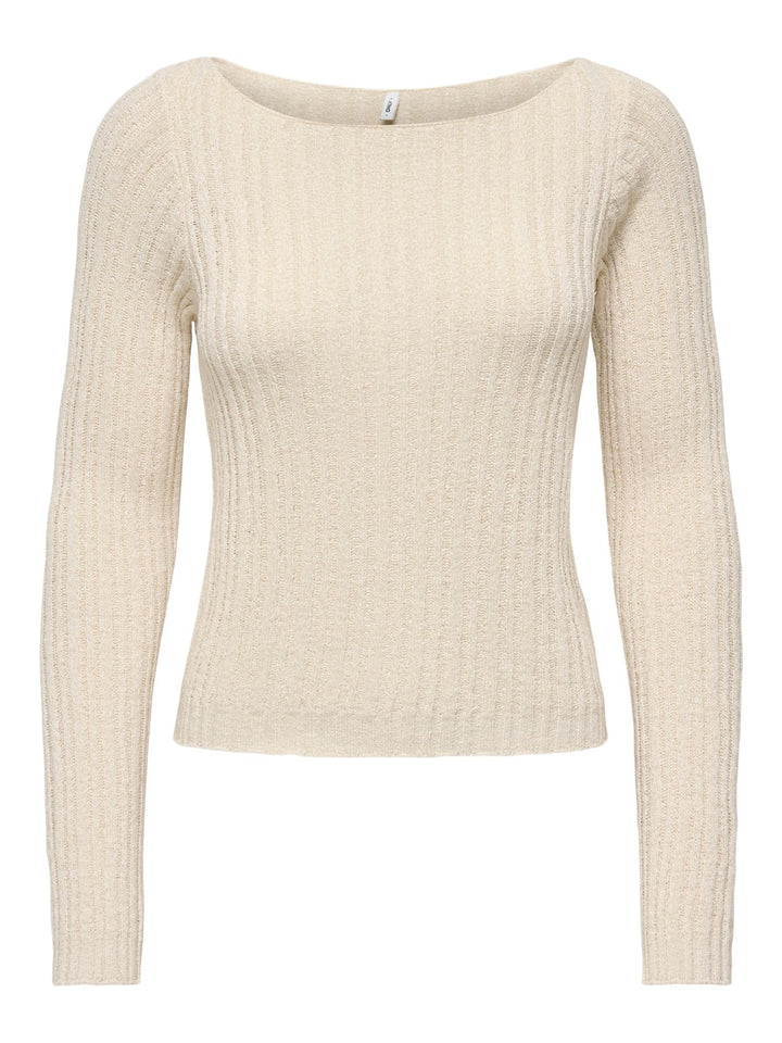 ONLSANNE LS RIB BOATNECK CC KNT