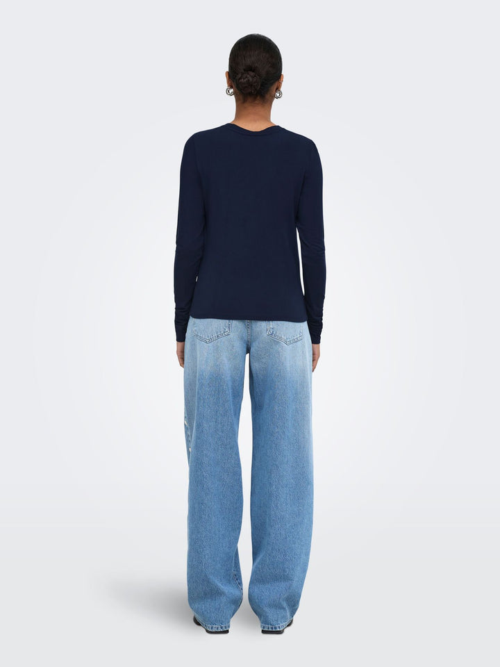 ONLBAMBOO L/S O-NECK TOP CC JRS
