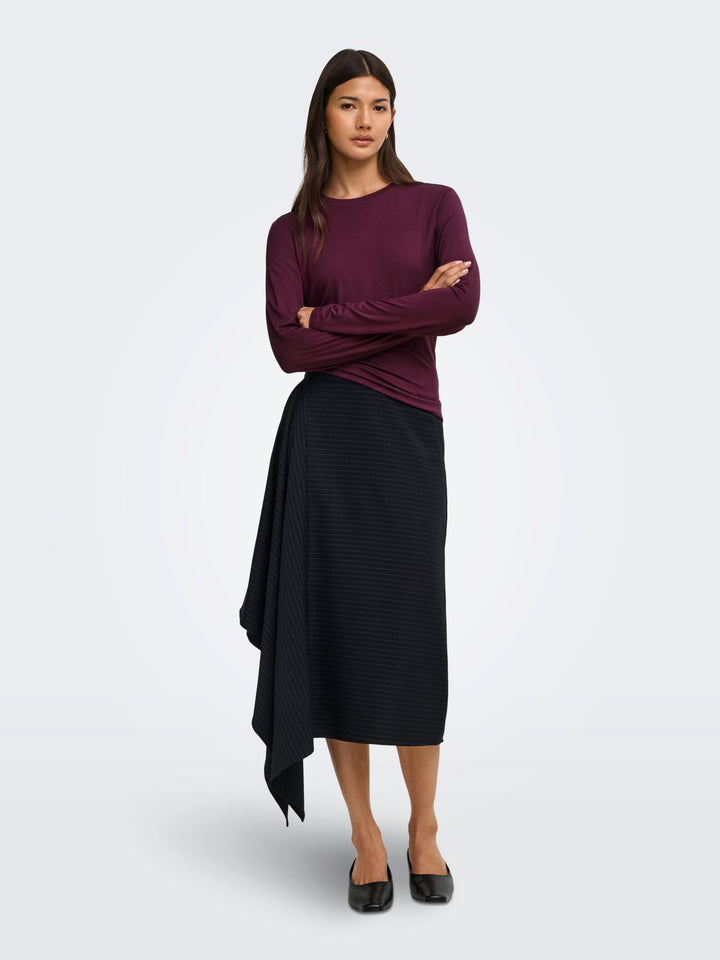 ONLBAMBOO L/S O-NECK TOP CC JRS