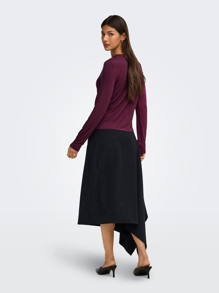 ONLBAMBOO L/S O-NECK TOP CC JRS